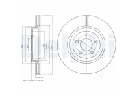 Disque de frein BG9050 Delphi
