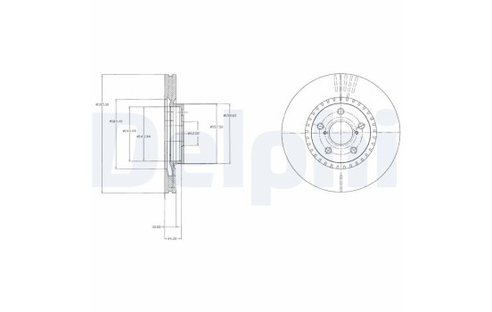 Disque de frein BG9074 Delphi