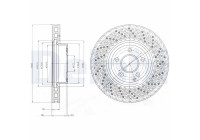 Disque de frein BG9076C Delphi