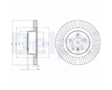 Disque de frein BG9081C Delphi