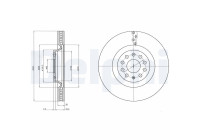 Disque de frein BG9109C Delphi