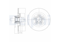Disque de frein BG9113RSC Delphi