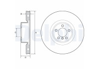 Disque de frein BG9117C Delphi