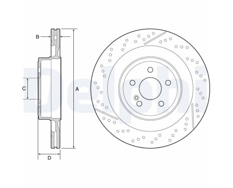 Disque de frein BG9118C Delphi