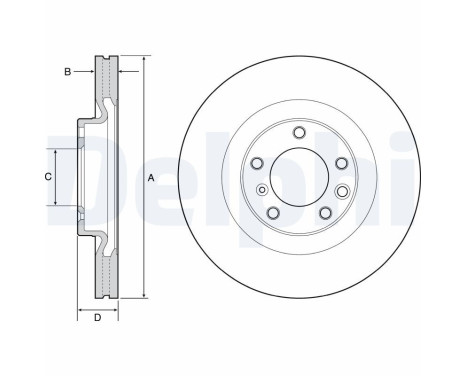 Disque de frein BG9119C Delphi