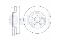 Disque de frein BG9121C Delphi