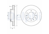Disque de frein BG9140C Delphi