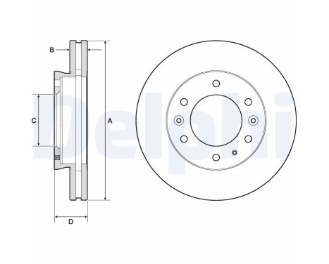 Disque de frein BG9140C Delphi