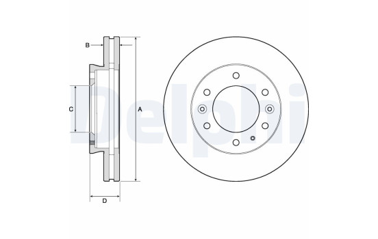 Disque de frein BG9140C Delphi