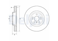 Disque de frein BG9148C Delphi