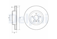 Disque de frein BG9154C Delphi