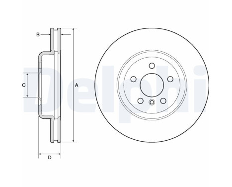 Disque de frein BG9154C Delphi