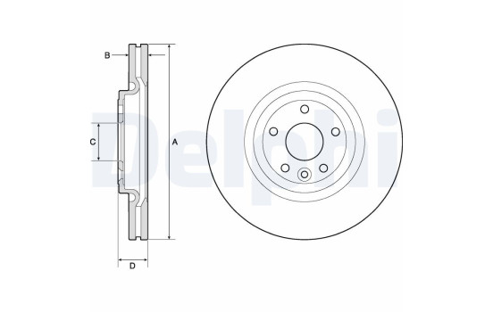 Disque de frein BG9166C Delphi