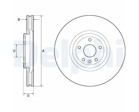 Disque de frein BG9167C Delphi