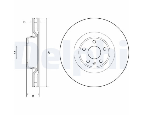 Disque de frein BG9172C Delphi