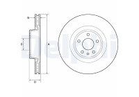 Disque de frein BG9173C Delphi