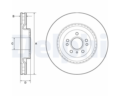 Disque de frein BG9175C Delphi