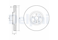 Disque de frein BG9178C Delphi