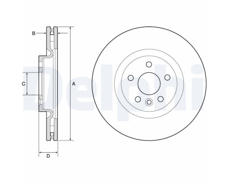 Disque de frein BG9183C Delphi