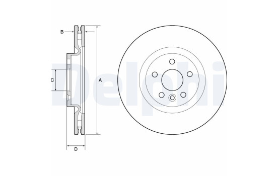 Disque de frein BG9183C Delphi