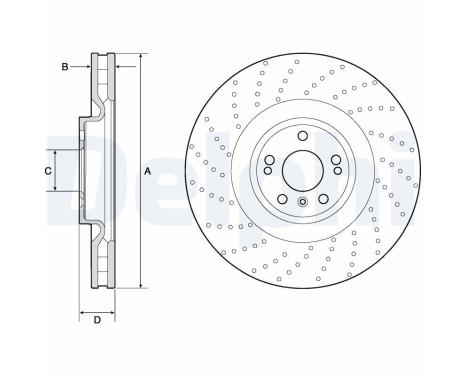 Disque de frein BG9185C Delphi