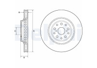 Disque de frein BG9186C Delphi