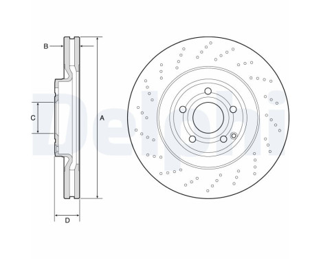 Disque de frein BG9192C Delphi