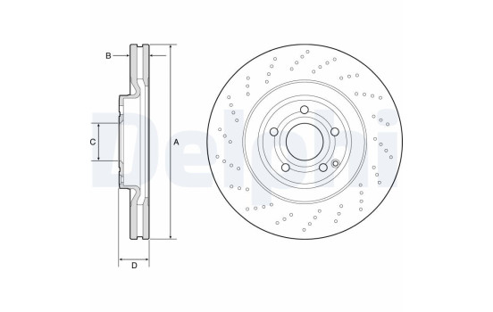 Disque de frein BG9192C Delphi