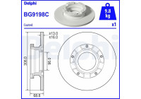 Disque de frein BG9198C Delphi
