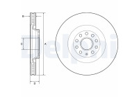 Disque de frein BG9202C Delphi
