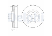 Disque de frein BG9203C Delphi