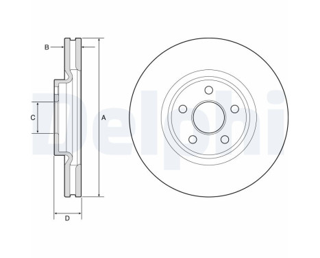 Disque de frein BG9203C Delphi