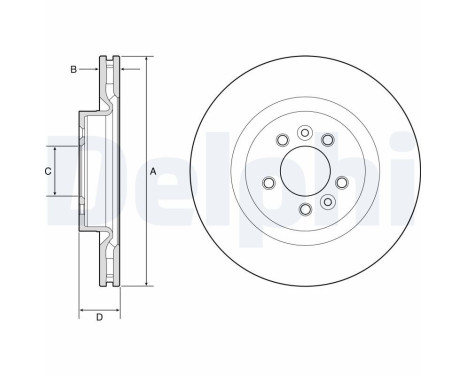 Disque de frein BG9204C Delphi