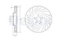 Disque de frein BG9229C Delphi