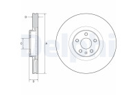 Disque de frein BG9231C Delphi
