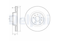 Disque de frein BG9232C Delphi