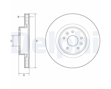 Disque de frein BG9232C Delphi