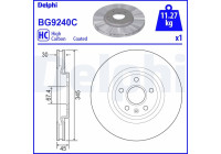 Disque de frein BG9240C Delphi