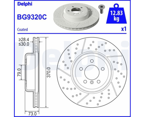 Disque de frein BG9320C Delphi