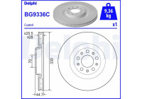 Disque de frein BG9336C Delphi