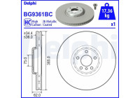 Disque de frein BG9361BC Delphi