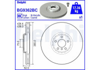 Disque de frein BG9362BC Delphi