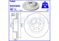 Disque de frein BG9369C Delphi