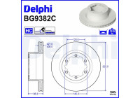 Disque de frein BG9382C Delphi