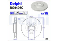 Disque de frein BG9496C Delphi