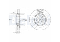 Disque de frein BG9514 Delphi