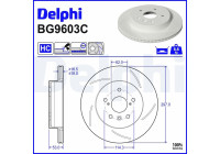 Disque de frein BG9603C Delphi