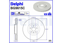 Disque de frein BG9651C Delphi