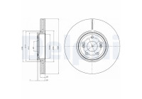 Disque de frein BG9687 Delphi