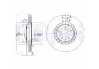 Disque de frein BG9783C Delphi